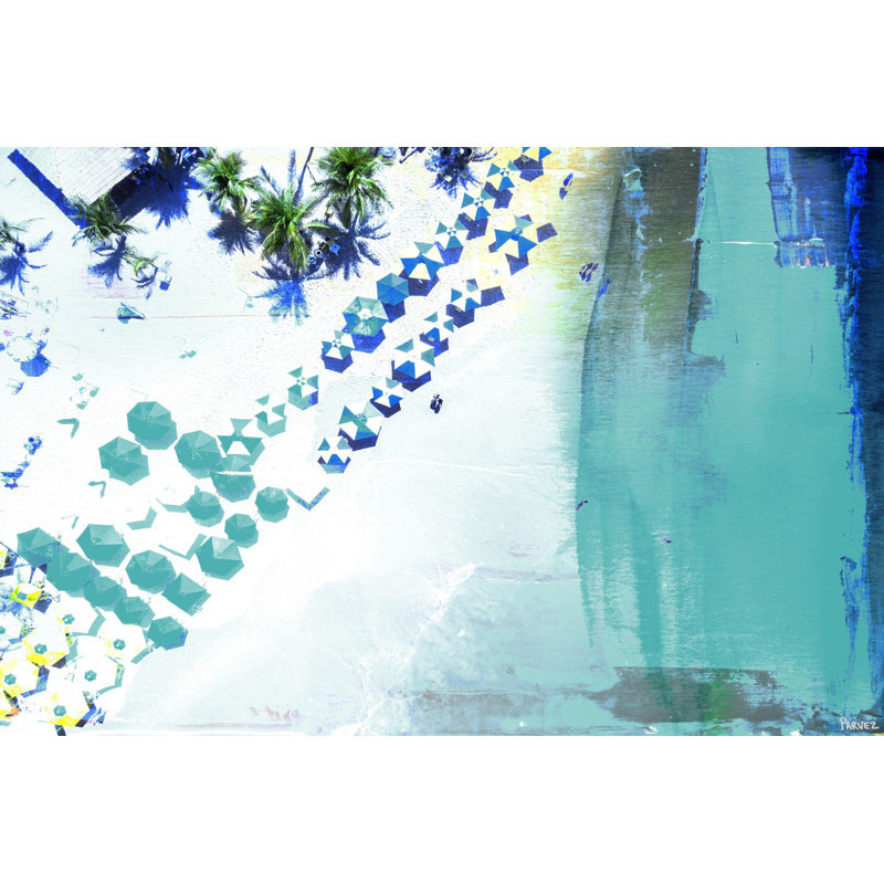 « parasol blues », impression sur toile tendue, H 30 po x l 45 po x P 1,5 po