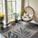 Non-Slip Machine Washable Floral Indoor/Outdoor Area Rugs