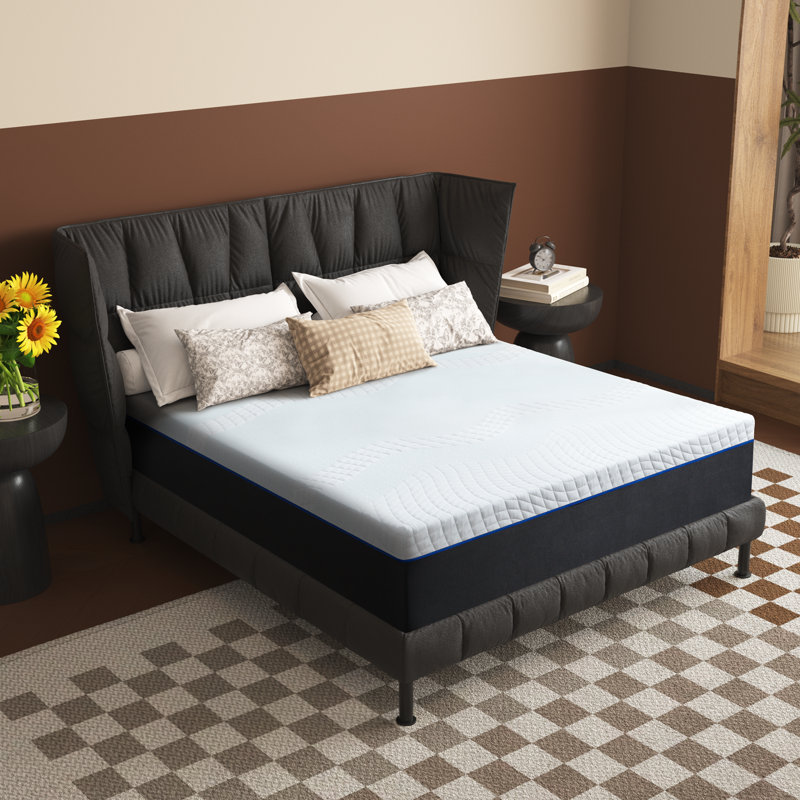 12" Hybrid Mattress, Medium Firm, Mattress with Edge Support, Mattress in a Box, Grand lit
