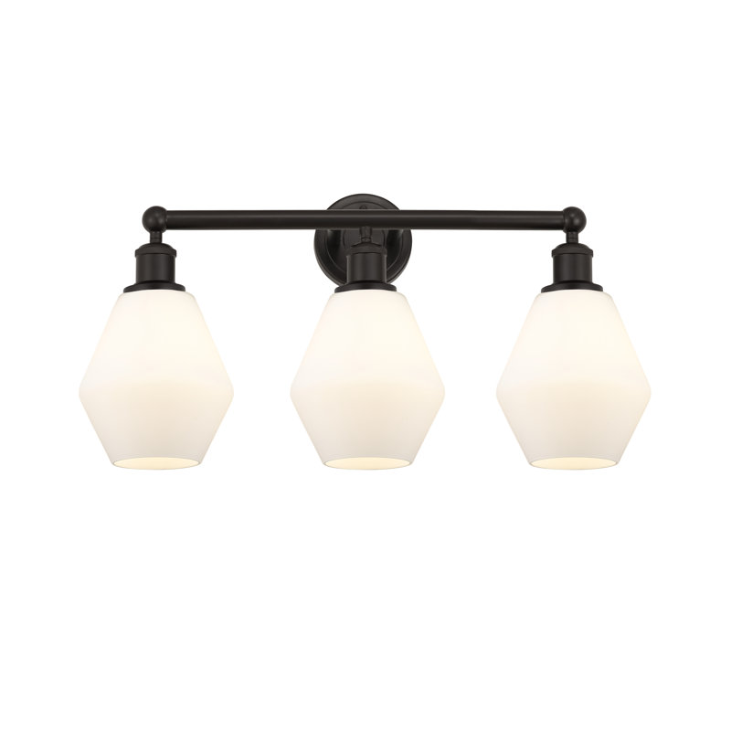 Gabbie Dimmable Vanity Light, Cased Matte White, Oil Rubbed Bronze