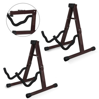 Support pour guitare 5 cœurs 2 pièces avec cadre en mousse souple et caoutchouc antidérapant pour basse électrique