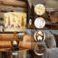 Ensemble de 2 lampes de table en bois de cerf Farmhouse