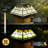 Low Voltage Integrated LED Glass Fence Post Cap Light 5 In. X 5 In. with Base Adapter Included