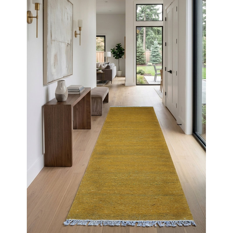Tapis d'intérieur tissé à la main à plat en coton et polyester Kilim, Tapis de couloir 2 pi 6 po x 6 pi