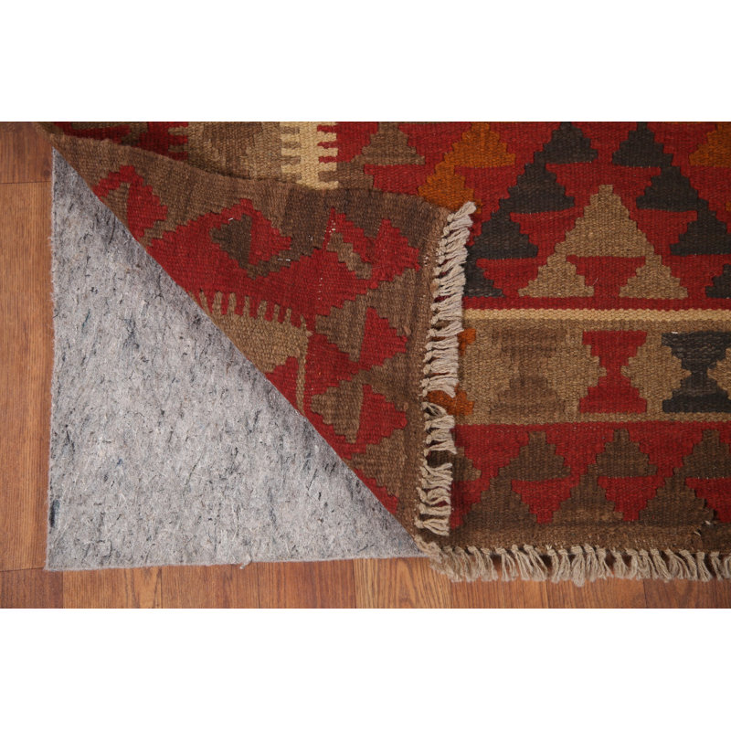 Reversible Wool Kilim Oriental Runner Rug 3x7