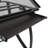 Keylly Glass Top Metal Base Drafting Table
