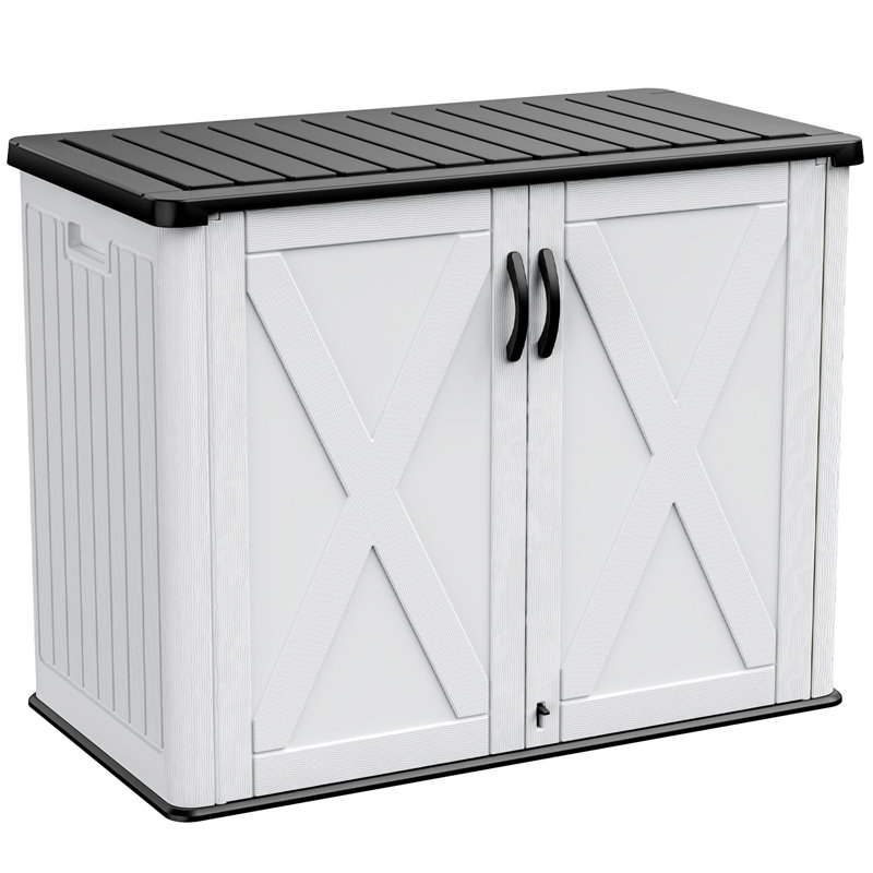4 Ft. W X 2 Ft. D Outdoor Resin Horizontal Storage Shed, White