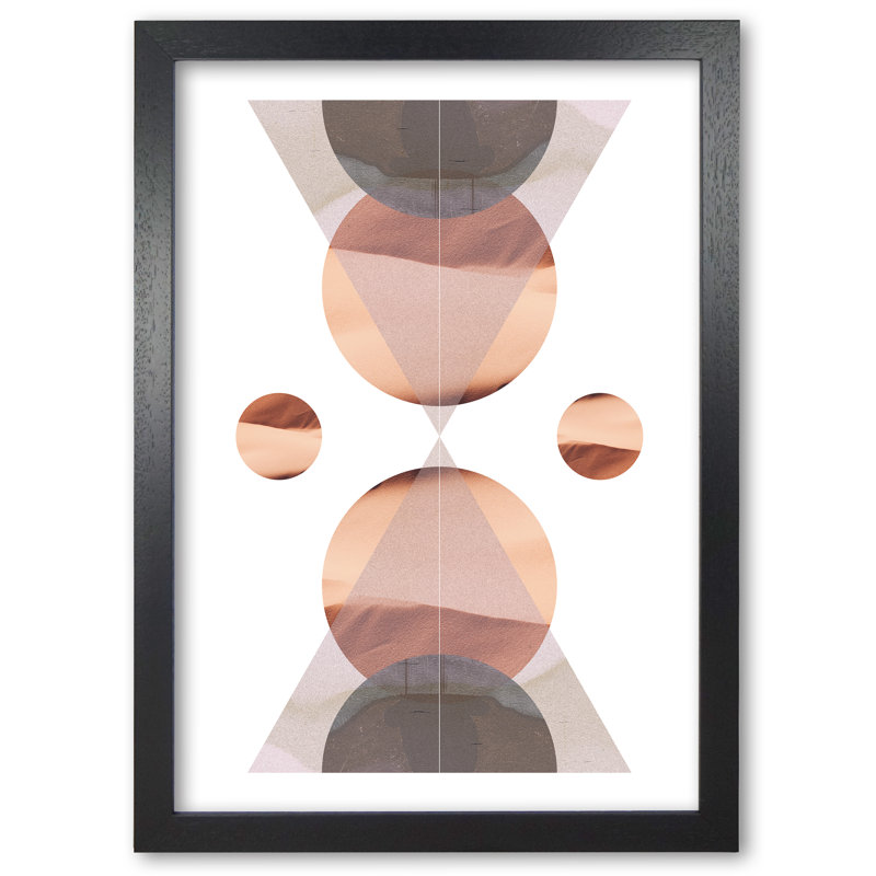 Abstract Sandstorm 1 - Print, 42 cm H x 30 cm W x 5 cm D, Black Grain Frame