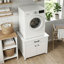 Lavabo sur pied avec tiroir et armoire l 28,3 po x P 28,3 po x H 22,8 po