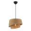 Elegant Beige Metal Chandelier, 25.6 x 25.6 x 25.6 inches | Fabric Cap (Height: 7.9 inches) | CE Certified, E27 Socket (Max 60W) | Perfect for Dining Room, Living Room, or Entryway – Stylish & Functional Lighting-1999608627
