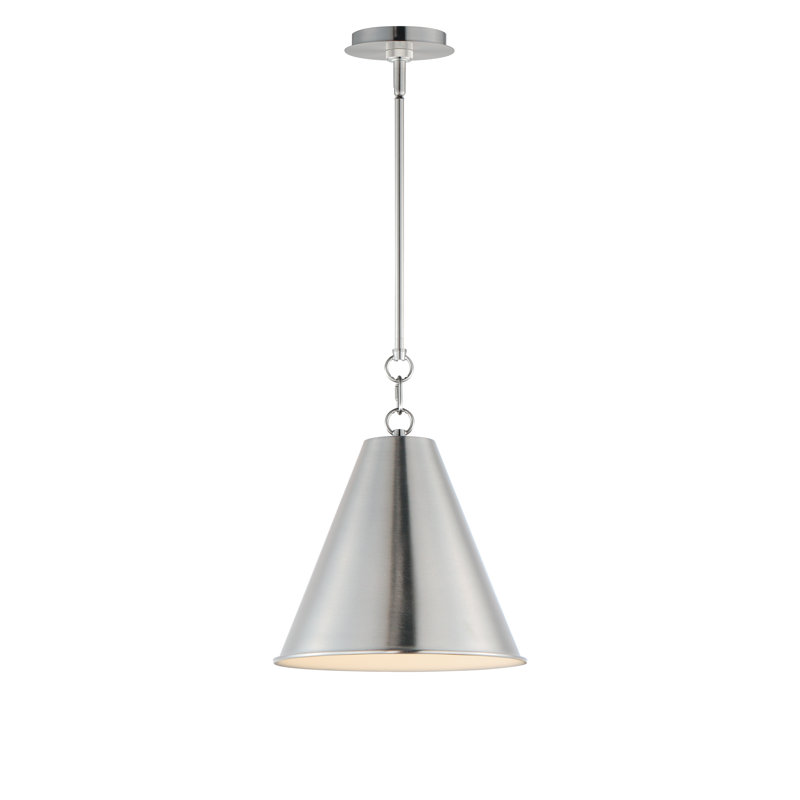 Lorrenda 1 - Light Single Pendant, 11" H x 12" W x 12" D, Satin Nickel