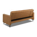 Ebern Designs Hasret Faux Leather 3 Seater Sofa Bed & Reviews | Wayfair ...