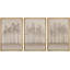 «Serene Minimalist Forest Landscape Neutral Botanical Set», reproduction d'art encadrée de la chambre principale, 3 pièces-123831681-123831682