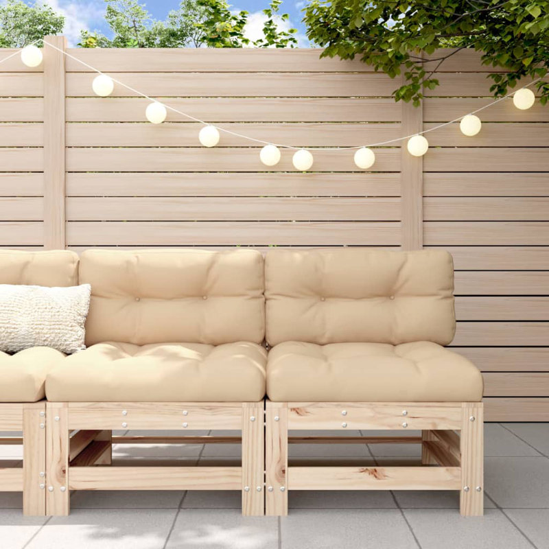 Chaise de patio avec coussins Lanedra