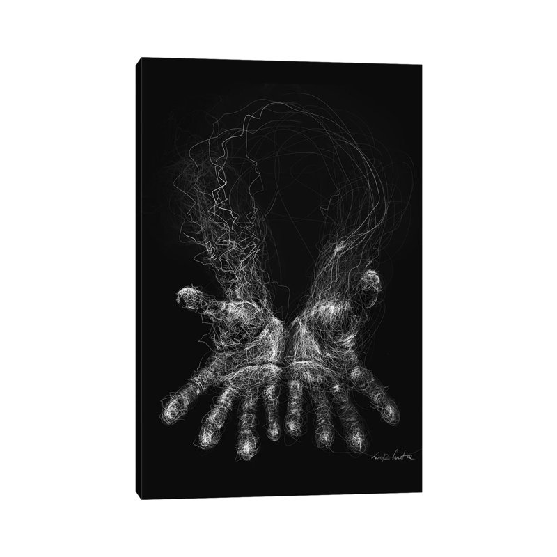 «Palms» par Erick Centeno, impression sur toile tendue, H 18 po x l 12 po x 1,5 po