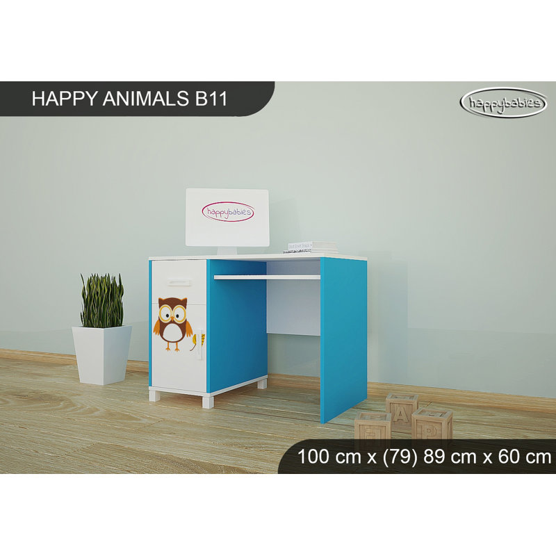 100cm Writing Desk, Blue