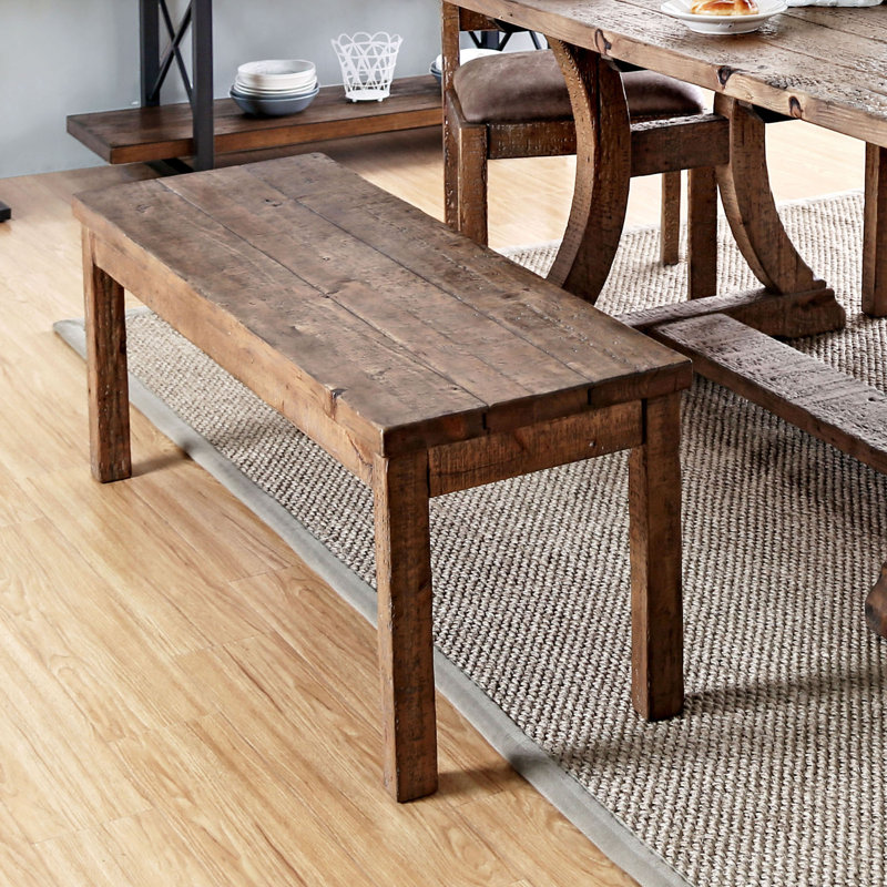 Wilfred Solid Wood Bench