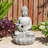 Outdoor Sculptural Fountain with Lights