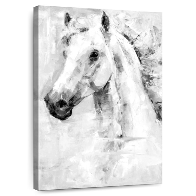 Brampt Grey Horse, 48" H x 32" W