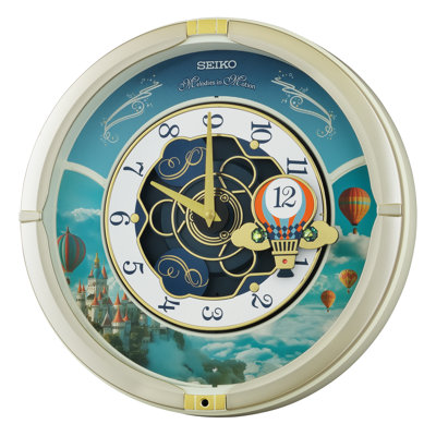 QXM616SRH Melodies In Motion Clock, Ivory