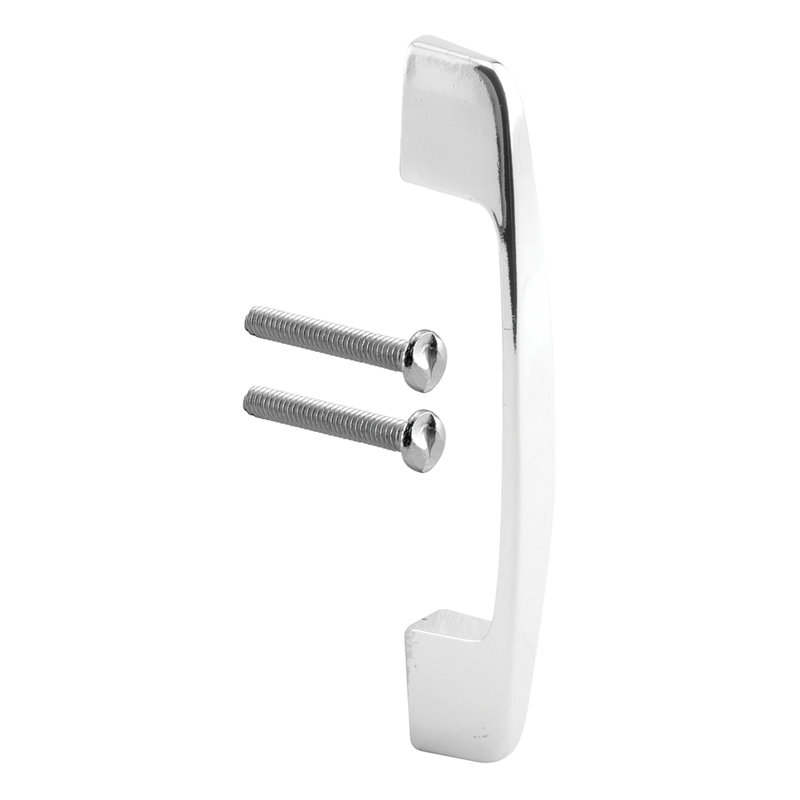 Poignée de porte, trou central de 2 3/4 po, fabrication en zamak, finition chromée (paquet simple)