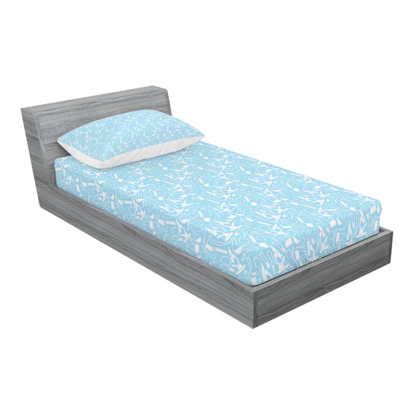 Microfiber Sheet Set, Twin Sheet Set with Fitted Sheet