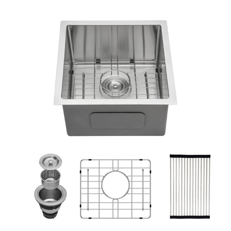 Durable Stainless Steel Sleek Modern Undermount Sink For Kitchen And Bar Use