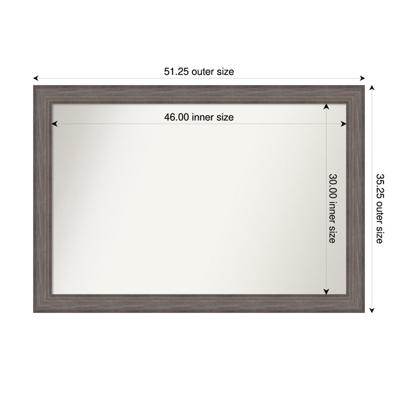 Miroir Hannaley, Rectangle, 35,25 po x 51,25 po