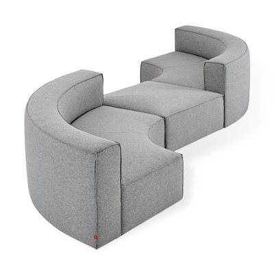 Canapé modulaire réversible avec repose-pieds Mix Modular