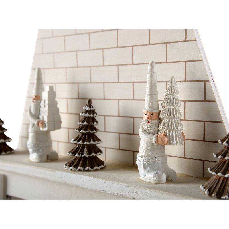 Christmas Advent Calendar, White/Brown