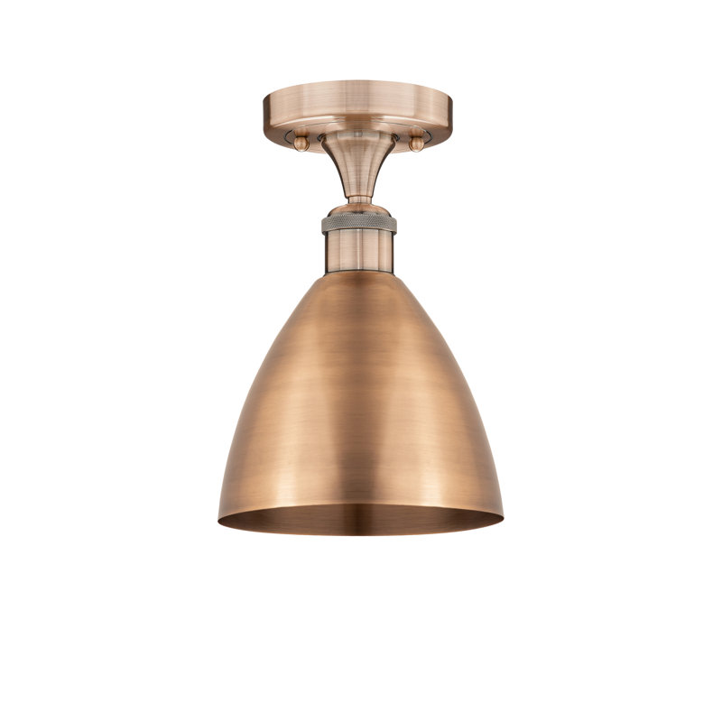 Riegelsville Semi Flush Mount, Antique Copper, Antique Copper