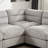 Dona 7-Piece Corduroy Upholstered Modular Sectional With Ottoman, Pillowtop Arm-128704904