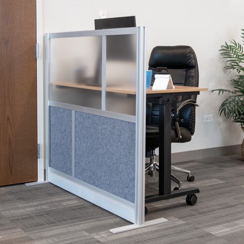 Semi-Transparent Frosted Acrylic and PET Floor Partition Screen