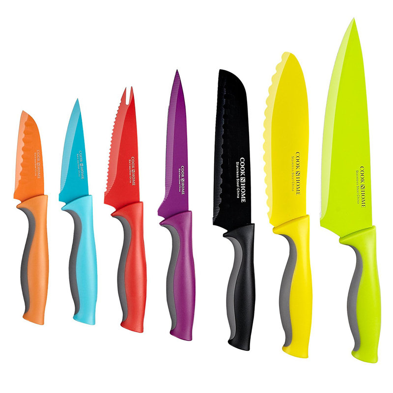 Multicolore, 14 pièces avec poignées ergonomiques Cook N Home Basics