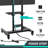 Height Adjustable TV Stand With Power Outlet, Mobile Rolling Cart For 32-85 Inch Flat/Curved Screens, Supports Up To 132Lbs, VESA 600X400mm, Includes AV Shelf And Cable Management