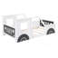 Lit plateforme en bois avec roulettes-425367759