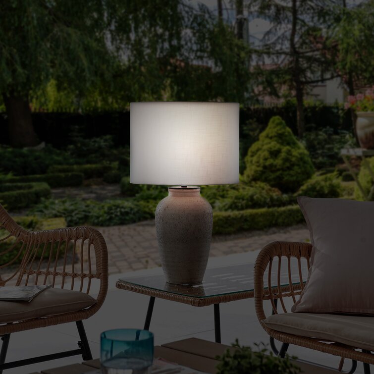 Anshita 25'' Battery Powered Integrated LED Outdoor Table Lamp