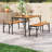 3 Pcs Dining Set For 4 People Outdoor Picnic Table & 2 Benches W/ Metal Frame-823759116-823759113
