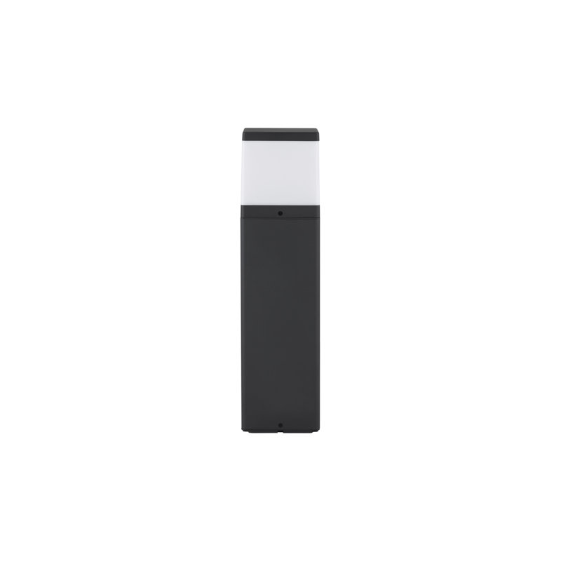 Dark Grey Metal Bollard Light, 50cm H x 13cm W x 13cm D
