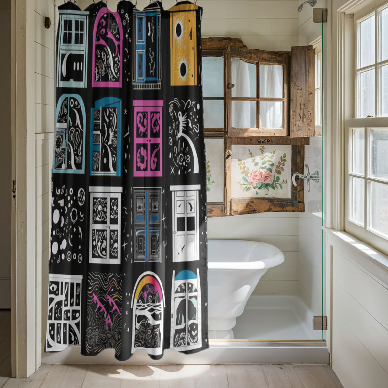 Astral Enigma - Premium Shower Curtain, H 74 po x l 71 po
