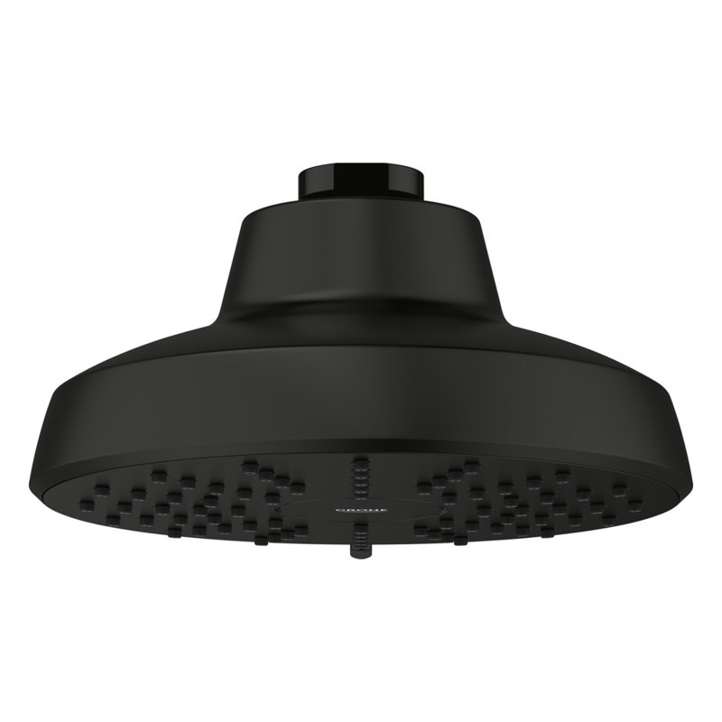Tempesta 140 with AquaBooster Round Multi Spray Shower Head 1.75 GPM (6.6L/min), Matte Black