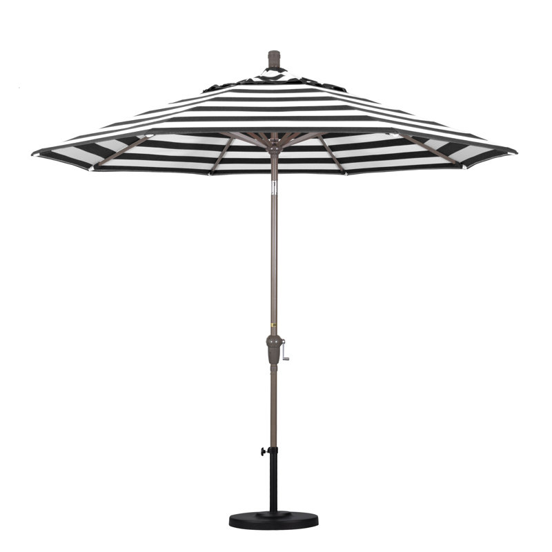 Parasol 9 'Market Sunbrella, Cabana classique à rayures noires Sunbrella®
