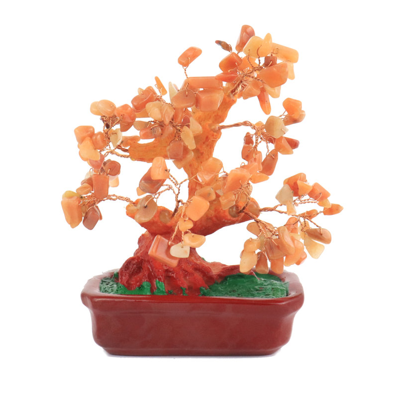 Statue citrine en pierres précieuses, Carnelian