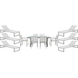 Bella 13 Piece Complete Patio Set