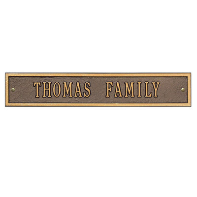 1-Line Wall Address Plaque