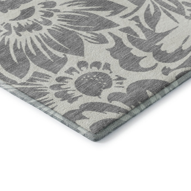 Tapis rond lavable à la machine de qualité supérieure 8 pi x 8 pi Cerrito AMF551, Tapis de couloir 2 pi 3 po x 7 pi 6 po