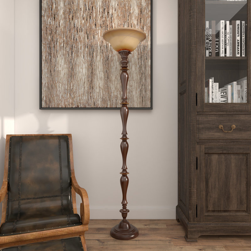 Fleur De Lis Living Claborn Eclectic 72" Torchiere Floor Lamp & Reviews ...