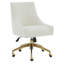 Chaise d'appoint pivotante rembourrée Arigato