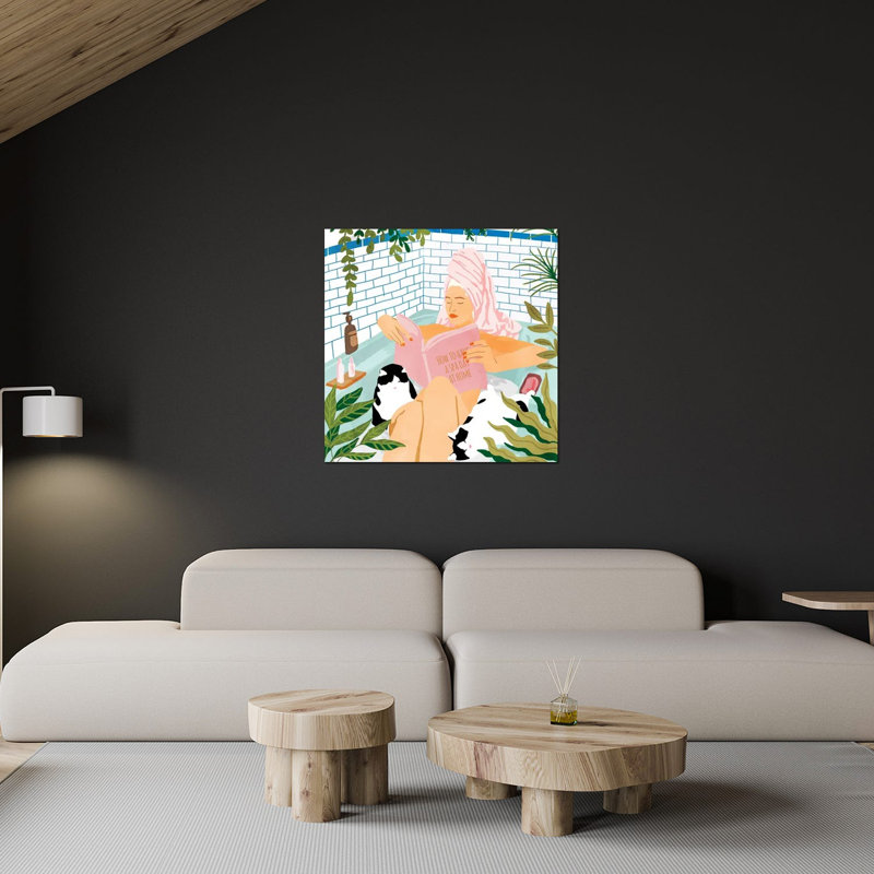 Comment avoir une journée de spa à la maison, impression sur verre acrylique, H 36 po x l 36 po x P 0,25 po