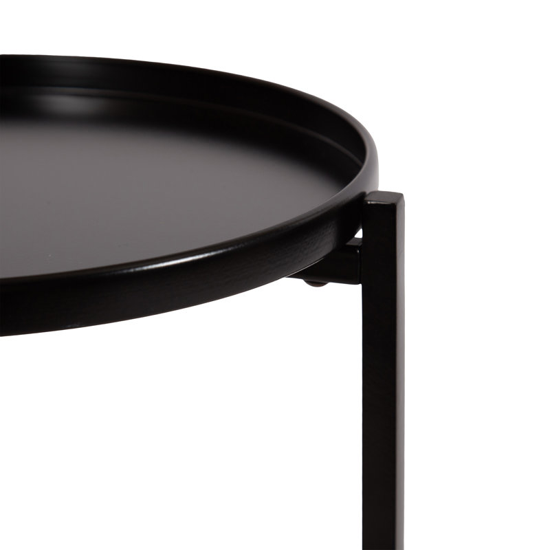 Ensemble de tables en métal Aguilar, Noir